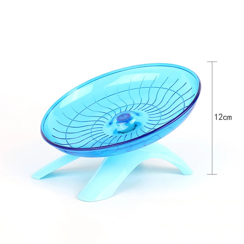 Pet Hamster Running Wheel Mute Flying Saucer Steel Axle Wheel Hedgehog Rat Running Disc Toys Small Animal Hamster Accessories