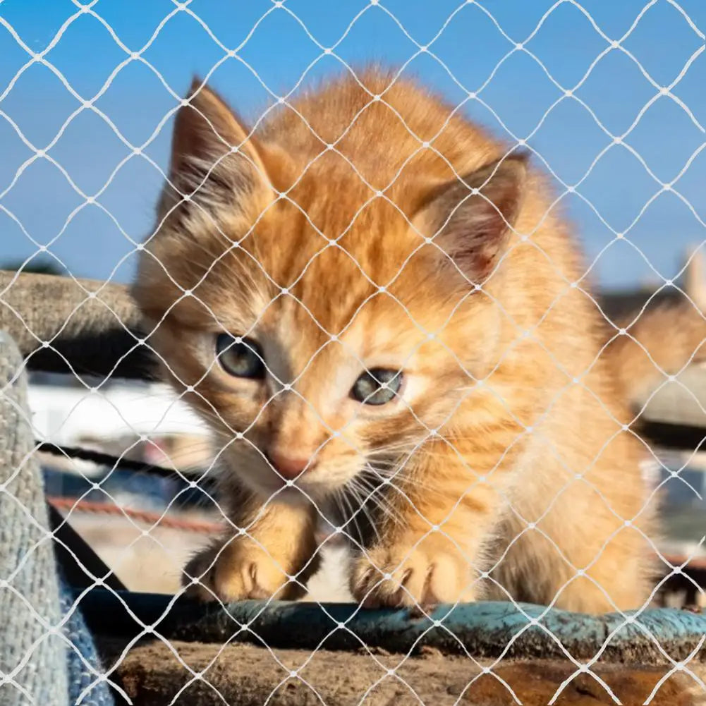 Pet Protection Net Nylon anti Bird Cat Protective Sturdy Safe Wire Cover for Prevents Cats from Escaping or Falling from Balcony