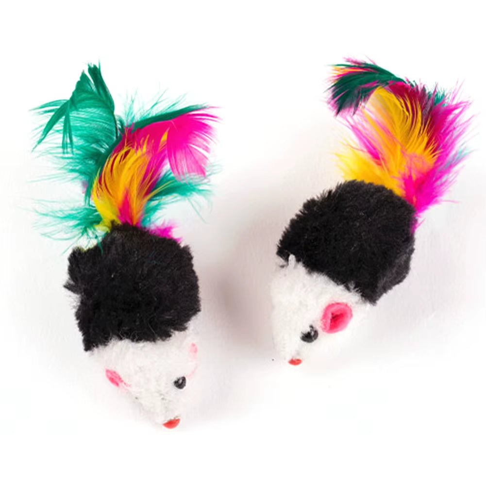 Mini Colorful Cat Toys Plush False Mouse Toys for Cats Kitten Animal Funny Playing Pet Cat Products Cat Supplies Training Toys