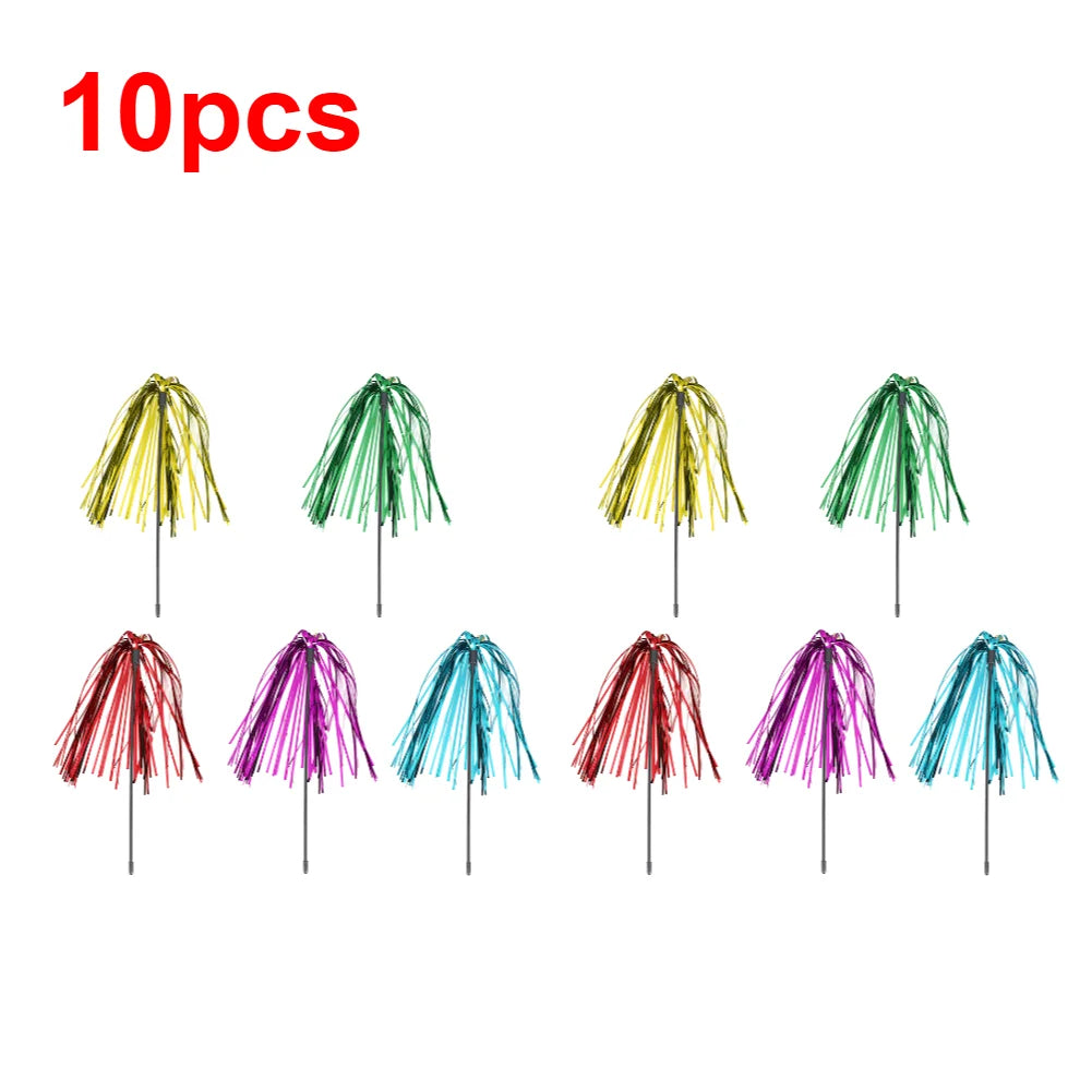 5Pcs-15Pcs Cat Toys Feather Wand Kitten Cat Teaser Turkey Feather Interactive Stick Toy Wire Chaser Wand Toy Random Color