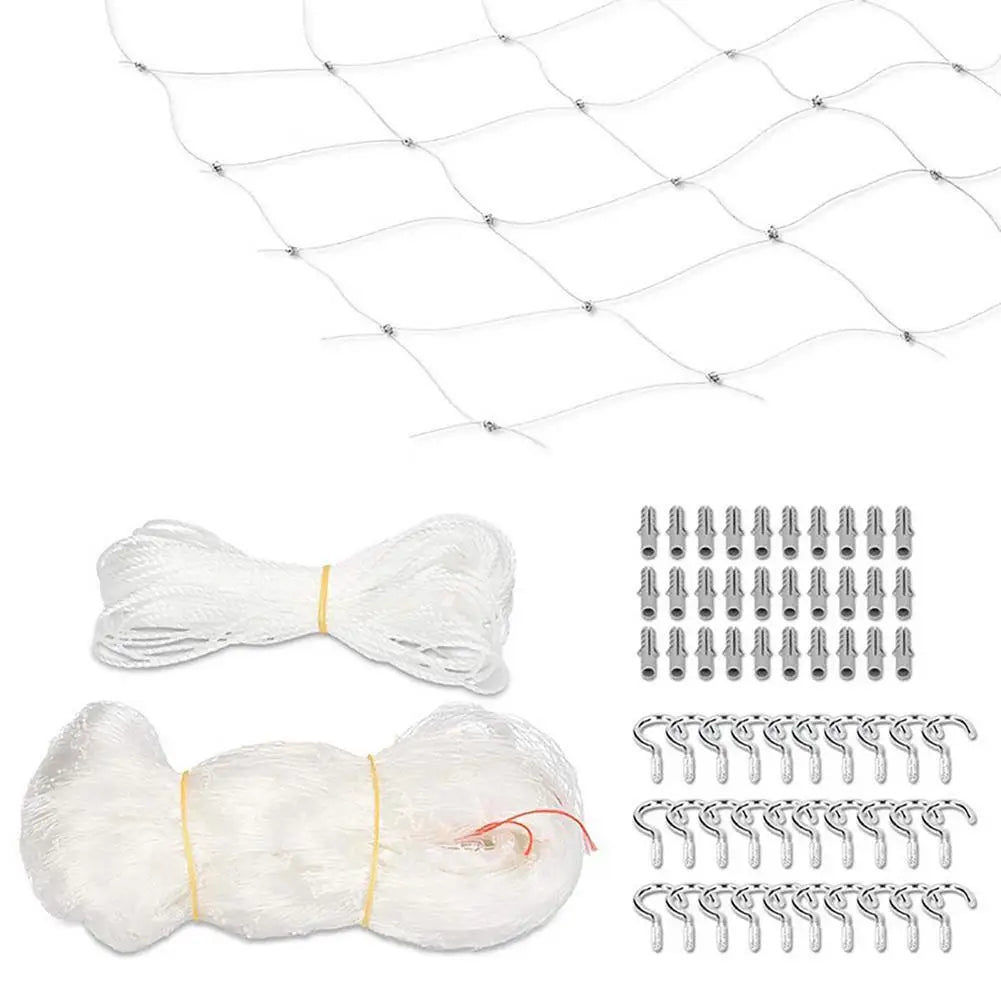 Pet Protection Net Nylon anti Bird Cat Protective Sturdy Safe Wire Cover for Prevents Cats from Escaping or Falling from Balcony