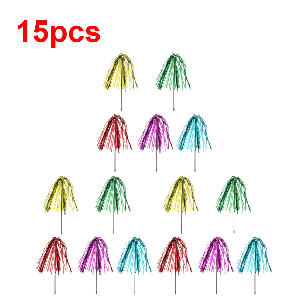 5Pcs-15Pcs Cat Toys Feather Wand Kitten Cat Teaser Turkey Feather Interactive Stick Toy Wire Chaser Wand Toy Random Color