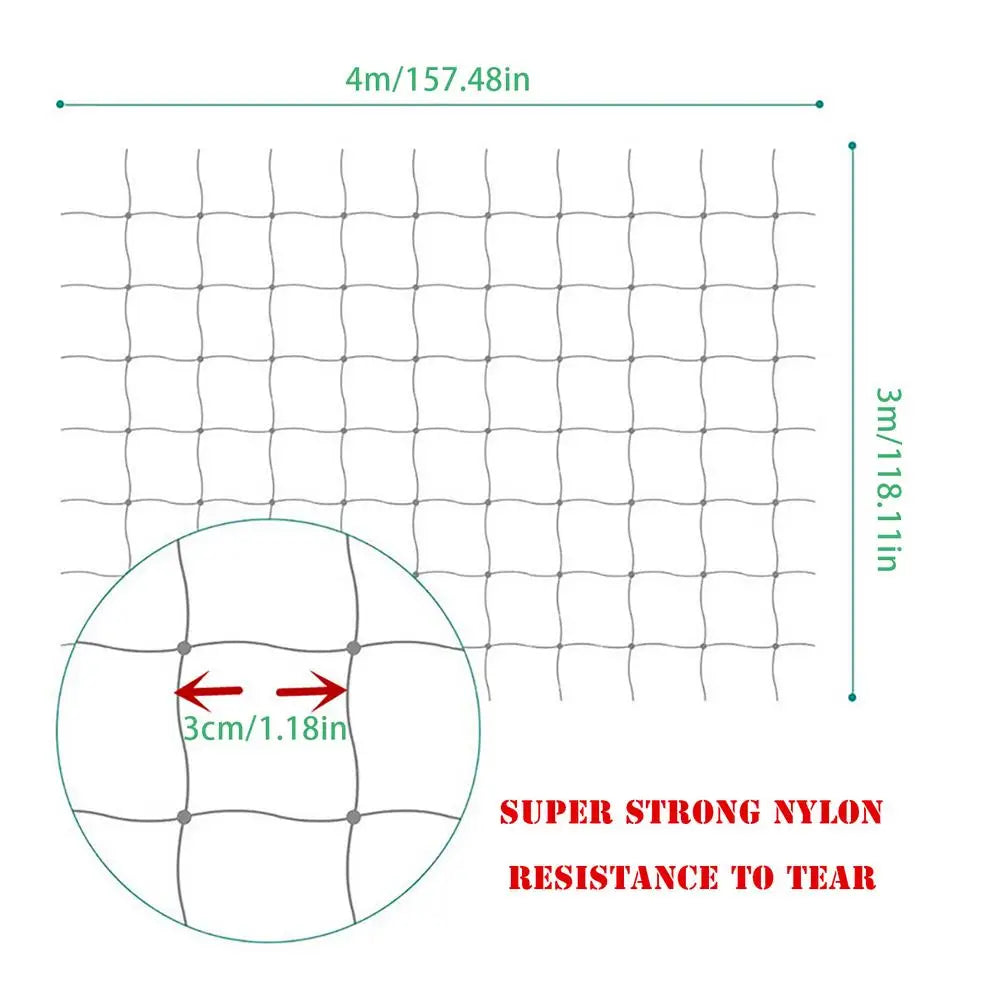 Pet Protection Net Nylon anti Bird Cat Protective Sturdy Safe Wire Cover for Prevents Cats from Escaping or Falling from Balcony