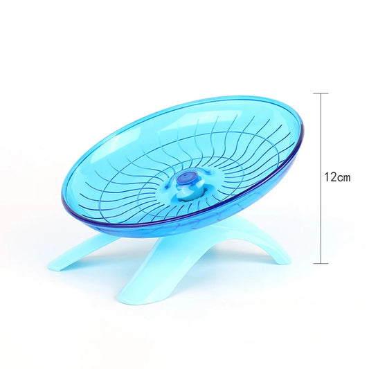 Pet Hamster Running Wheel Mute Flying Saucer Steel Axle Wheel Hedgehog Rat Running Disc Toys Small Animal Hamster Accessories