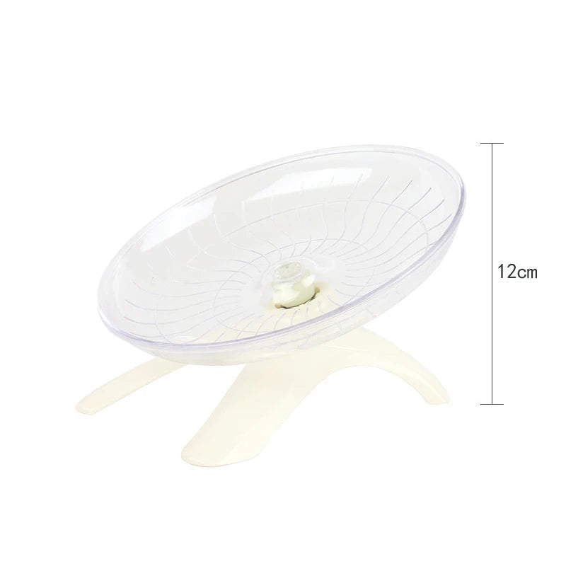 Pet Hamster Running Wheel Mute Flying Saucer Steel Axle Wheel Hedgehog Rat Running Disc Toys Small Animal Hamster Accessories