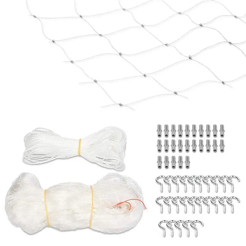 Pet Protection Net Nylon anti Bird Cat Protective Sturdy Safe Wire Cover for Prevents Cats from Escaping or Falling from Balcony